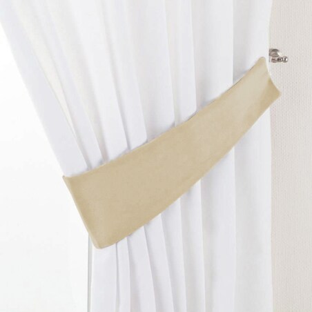 Podwiązka Victoria, waniliowy, 12 x 70 cm, Loneta