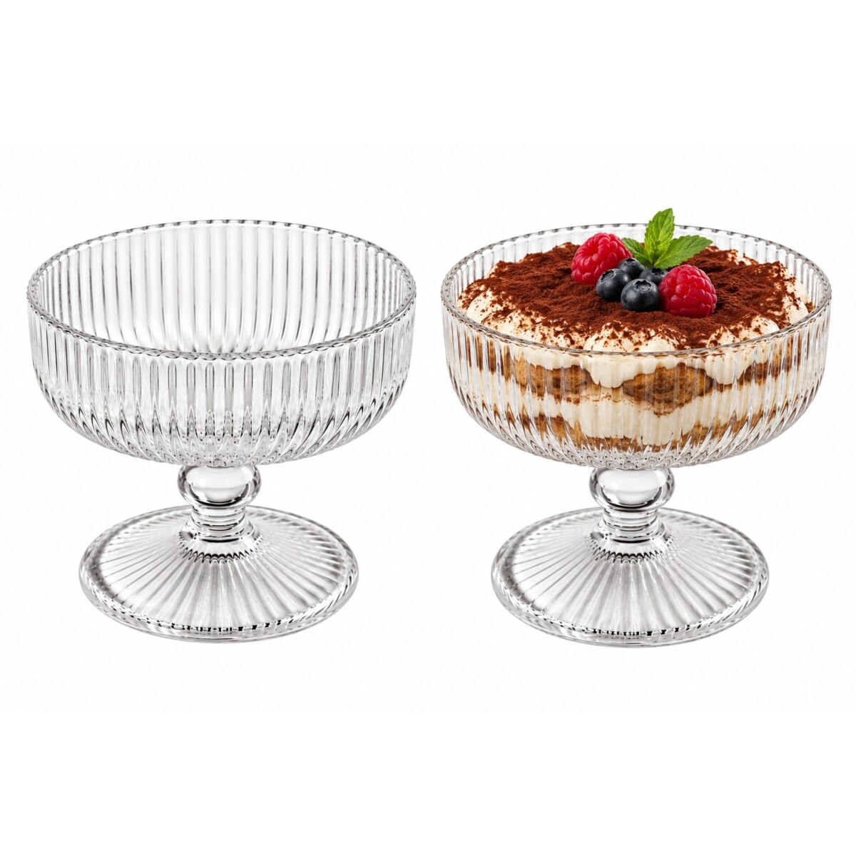 Zestaw 2 pucharków deserowych SHP DESEO szklane 250 ml