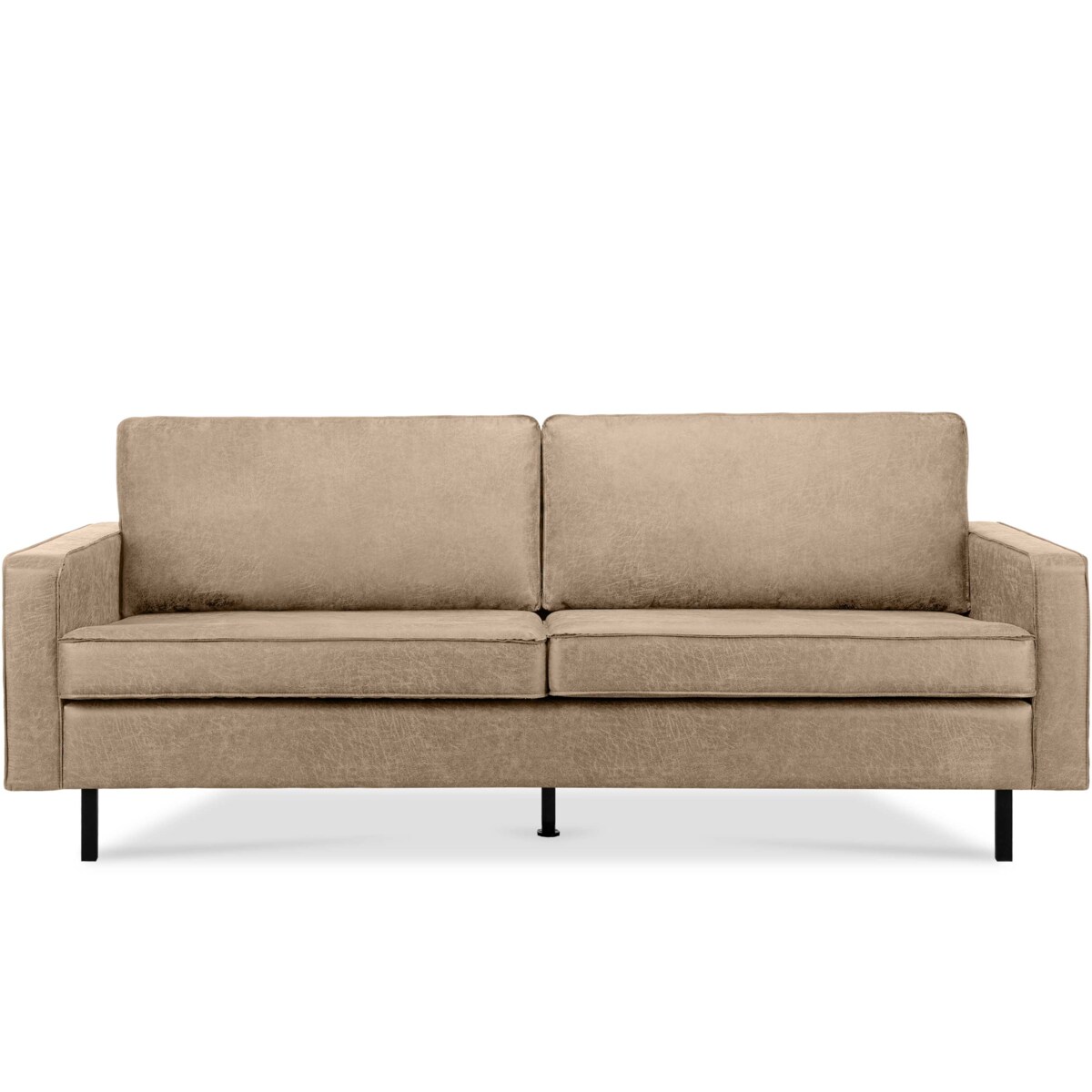 KONSIMO INVIA Sofa w stylu loftowym, 3-osobowa, kolor beżowy