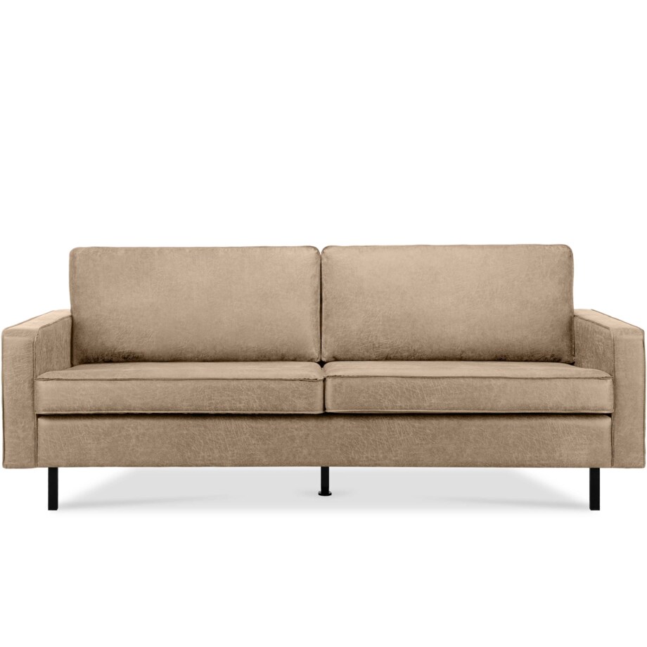KONSIMO INVIA Sofa w stylu loftowym, 3-osobowa, kolor beżowy