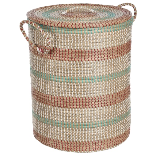 Kosz z trawy morskiej jasny SADEC