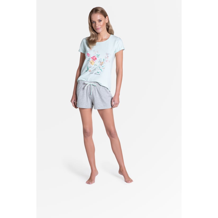 Piżama Tamia 38888-60X Błękitno-Szara Błękitno-Szary, XL