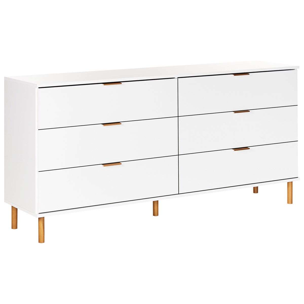 Komoda 6 szuflad WALPOLE Biały