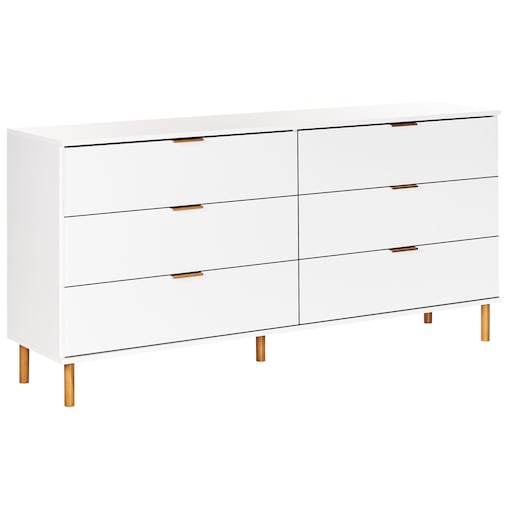 Komoda 6 szuflad WALPOLE Biały