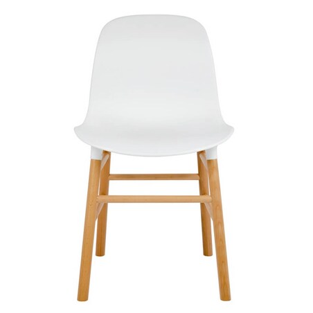 Biurkowe krzesło Ikar DC-1662 King Home drewniane z oparciem białe