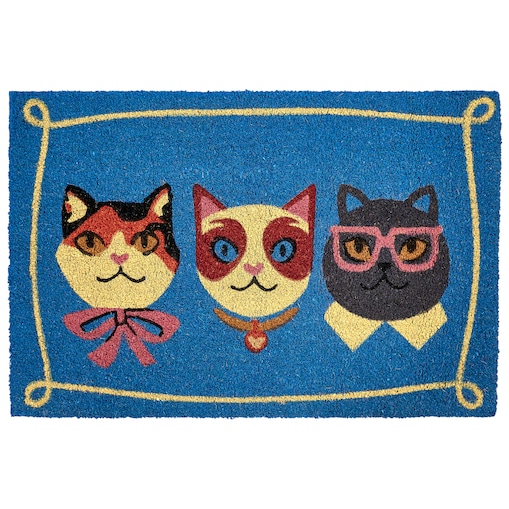 Wycieraczka MOJICAP Kolorowy 60 x 90 cm Kot Włókno kokosowe