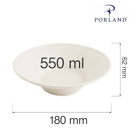 Miska porcelanowa Porland Line 550 ml kremowa