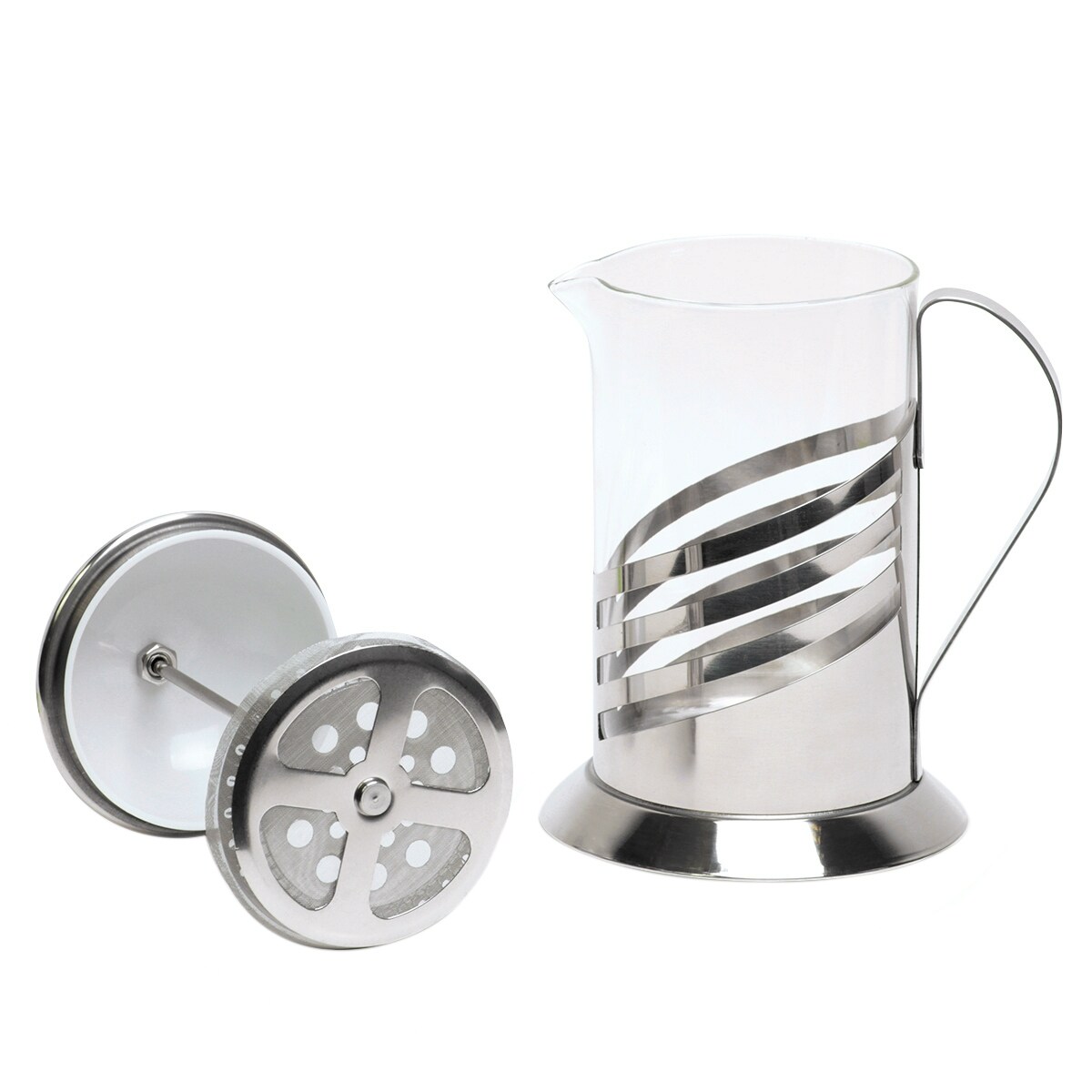 Zaparzacz szklany do herbaty kawy 1L tłokowy french press KAMILLE