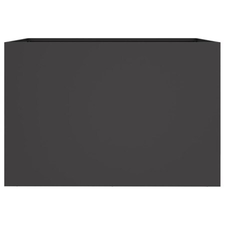 vidaXL Donica, czarna, 62x40x39 cm, stal