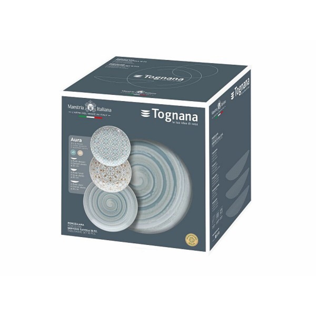 AURA BLU & MATTONE KOMPLET 18 SZT. MADE IN ITALY
