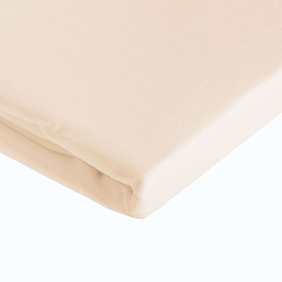 Prześcieradło bawełniane bez gumki 160x200 + dodatkowe 5cm po bokach jasno beżowe