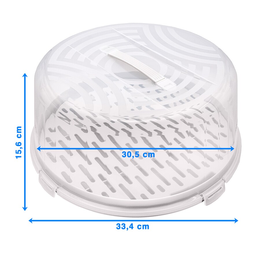 Pojemnik Na Tort Chłodzący Na Ciasto 15,6 Cm Okrągły Tortownica Z Pokrywą