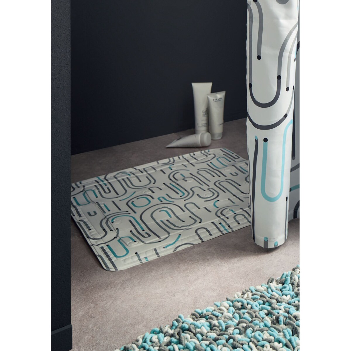 Kleine Wolke Vision Tekstylna Zasłona prysznicowa 180x200 cm Eco Care