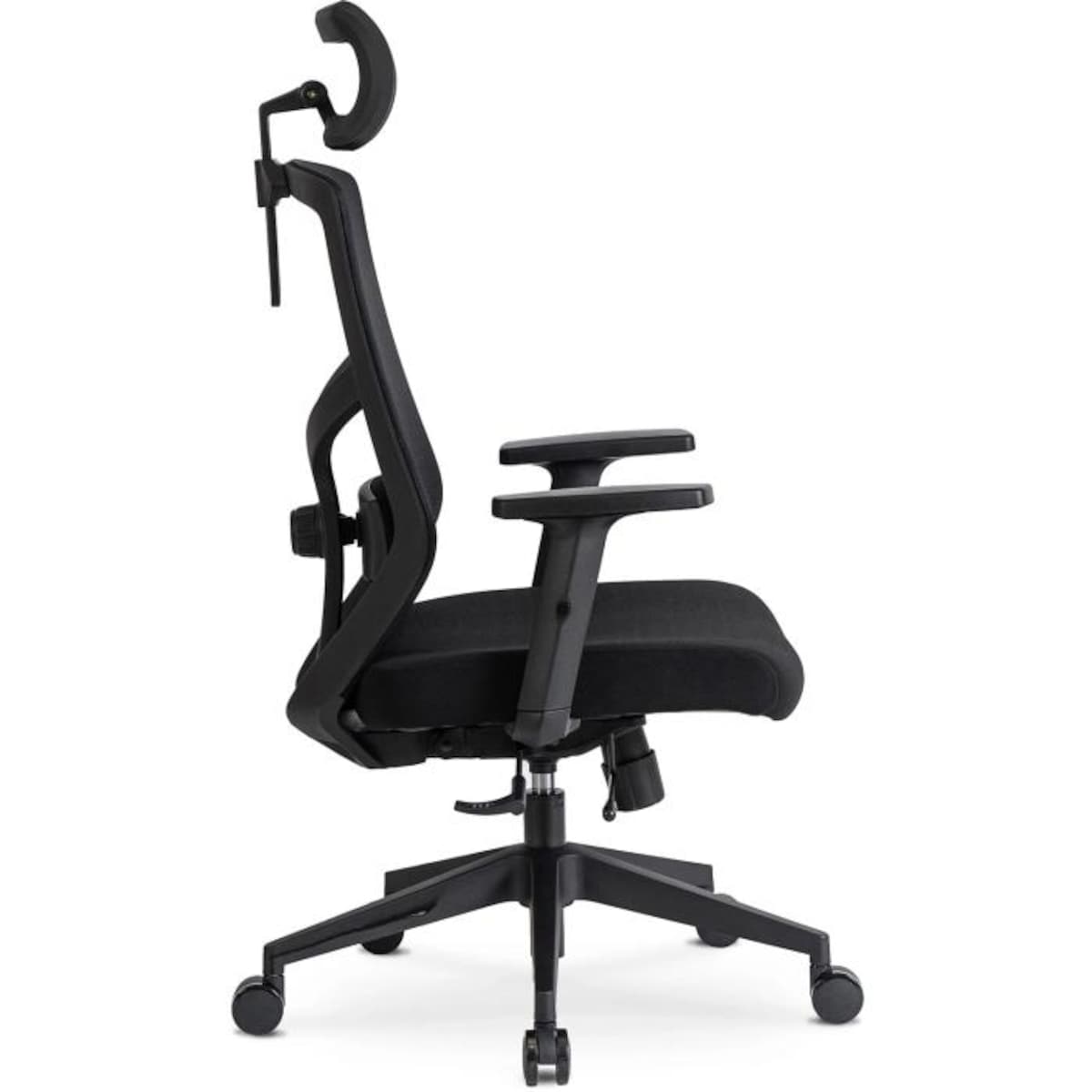Krzesło biurowe obrotowe ergonomiczne czarne BENTO