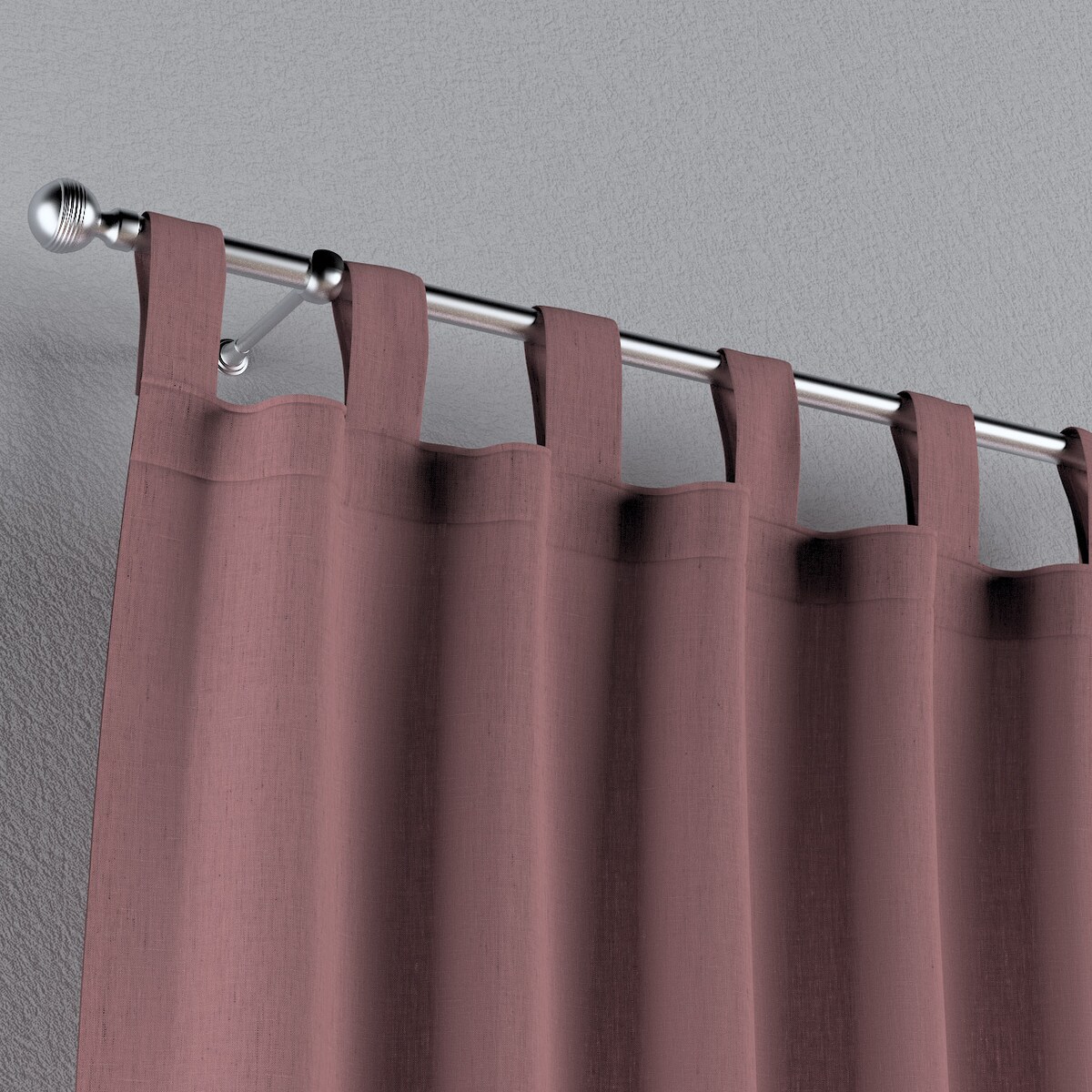 Zasłona na szelkach 1 szt. 130x245 zgaszony róż