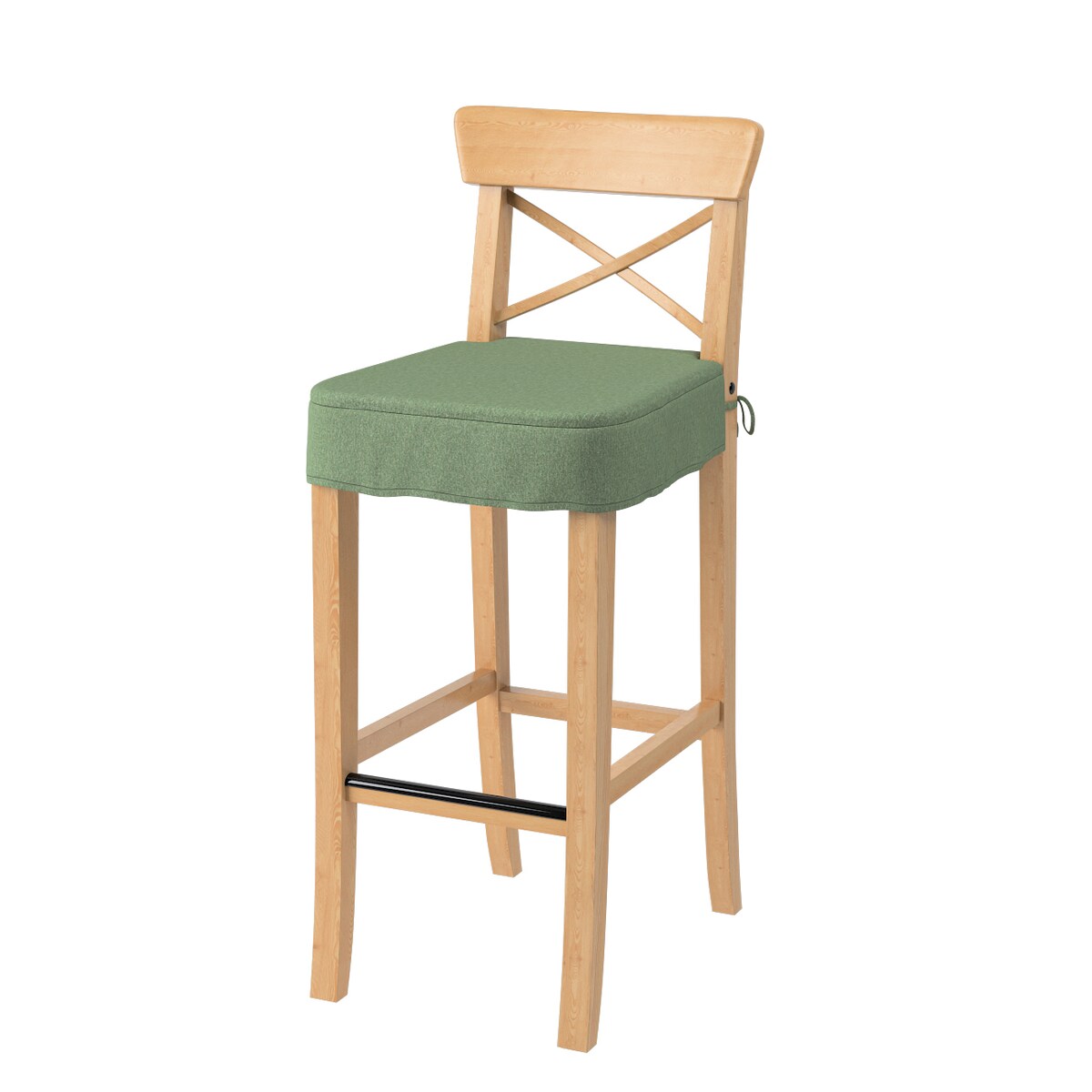 Siedzisko na krzesło barowe Ingolf, zielony melanż, krzesło barowe Ingolf, Amsterdam