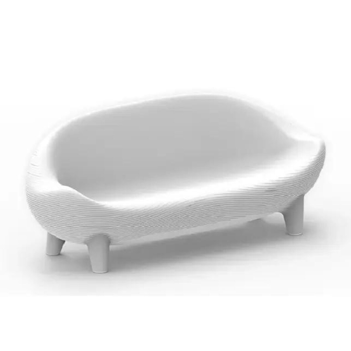 Ledowa sofa trzyosobowa Jamica MOBSOFJAOFNW King Home IP65 biała