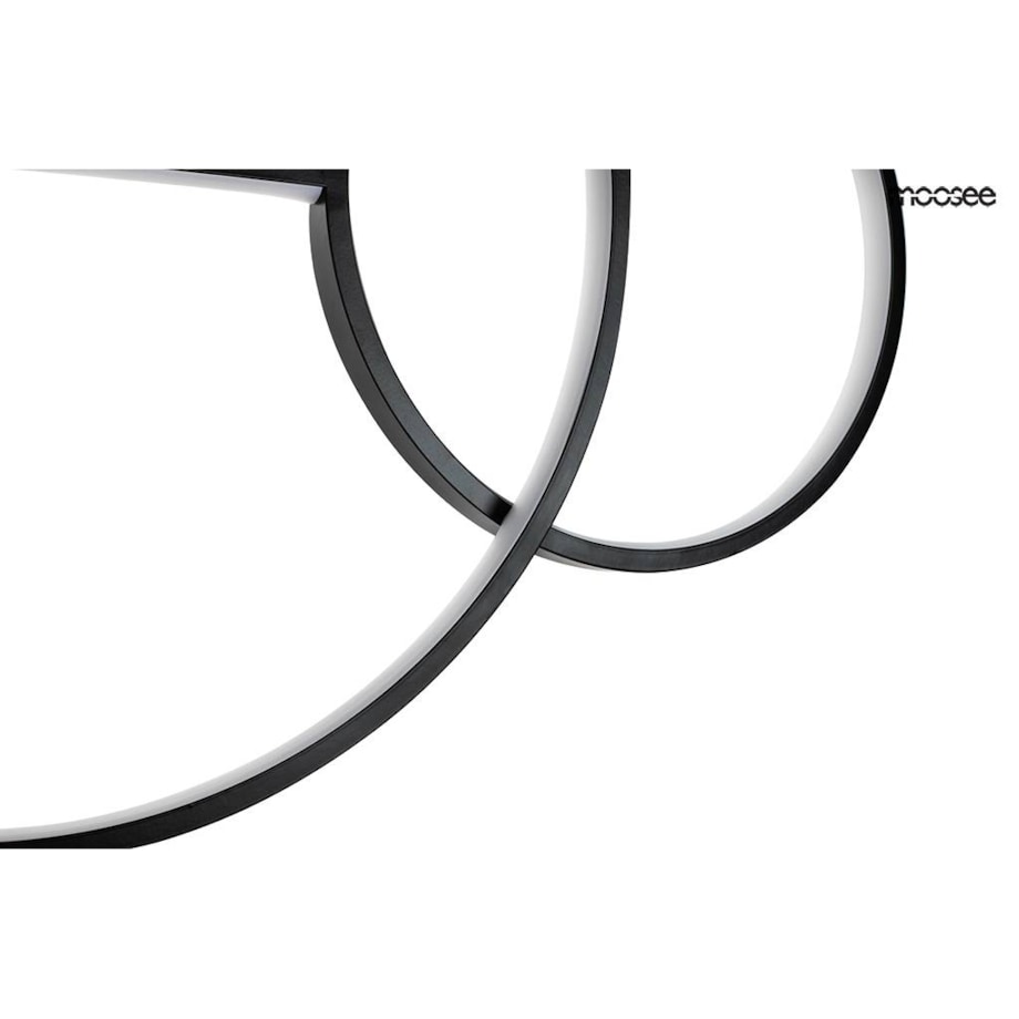 Wisząca lampa Rage MSE010100274 pierścienie LED 28W czarne