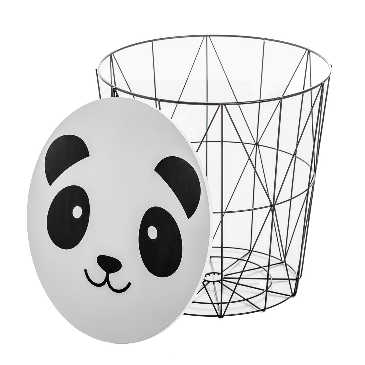 Stolik - kosz Happy Panda, 40,5x40,5x41cm