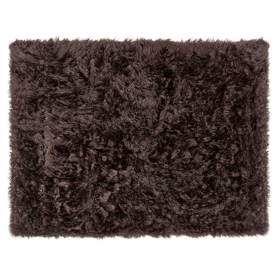 Narzuta na łóżko 150 x 200 cm brązowa DELICE