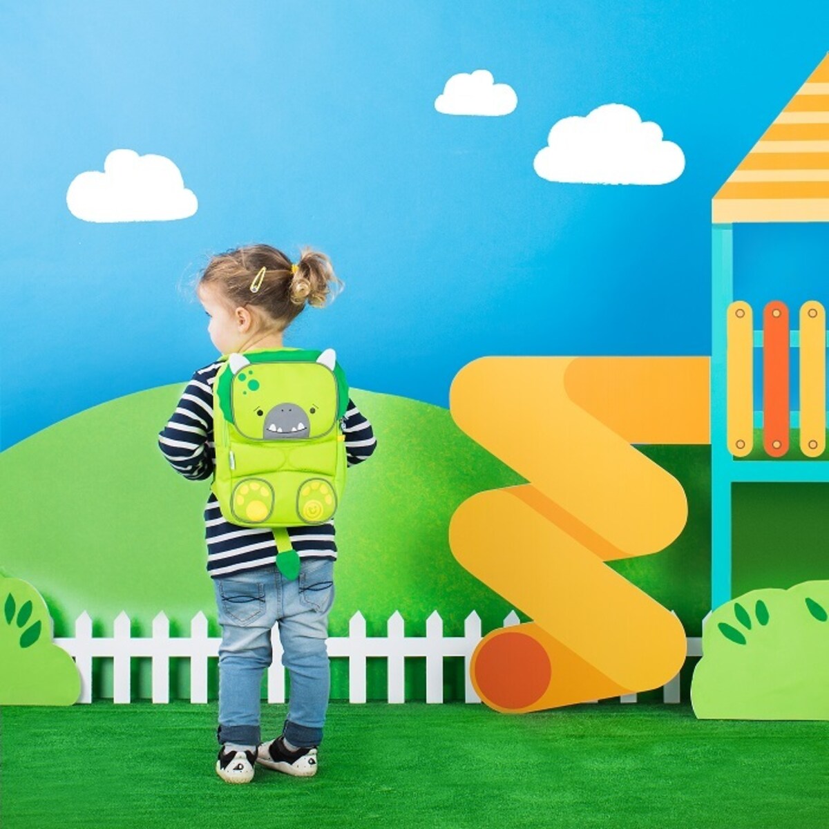 Plecak Toddlepak Trunki Dinozaur Dudley - zielony