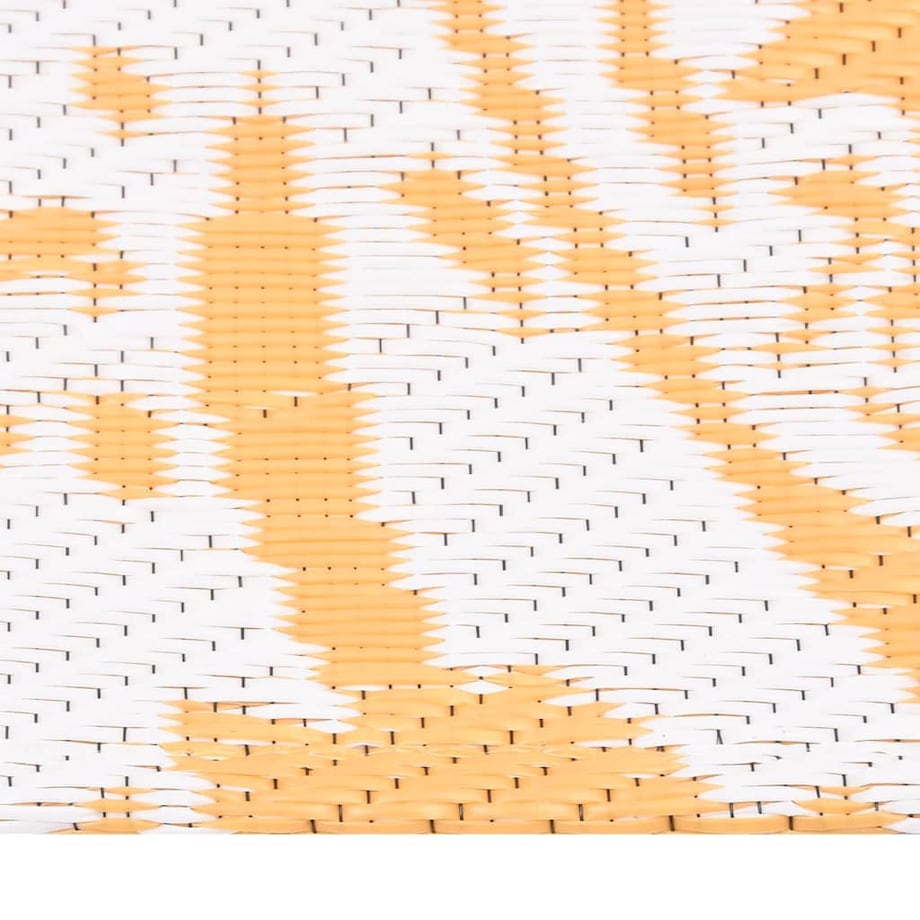 vidaXL Dywan zewnętrzny, ARAKIL żółty, 140 x 200 cm, PP