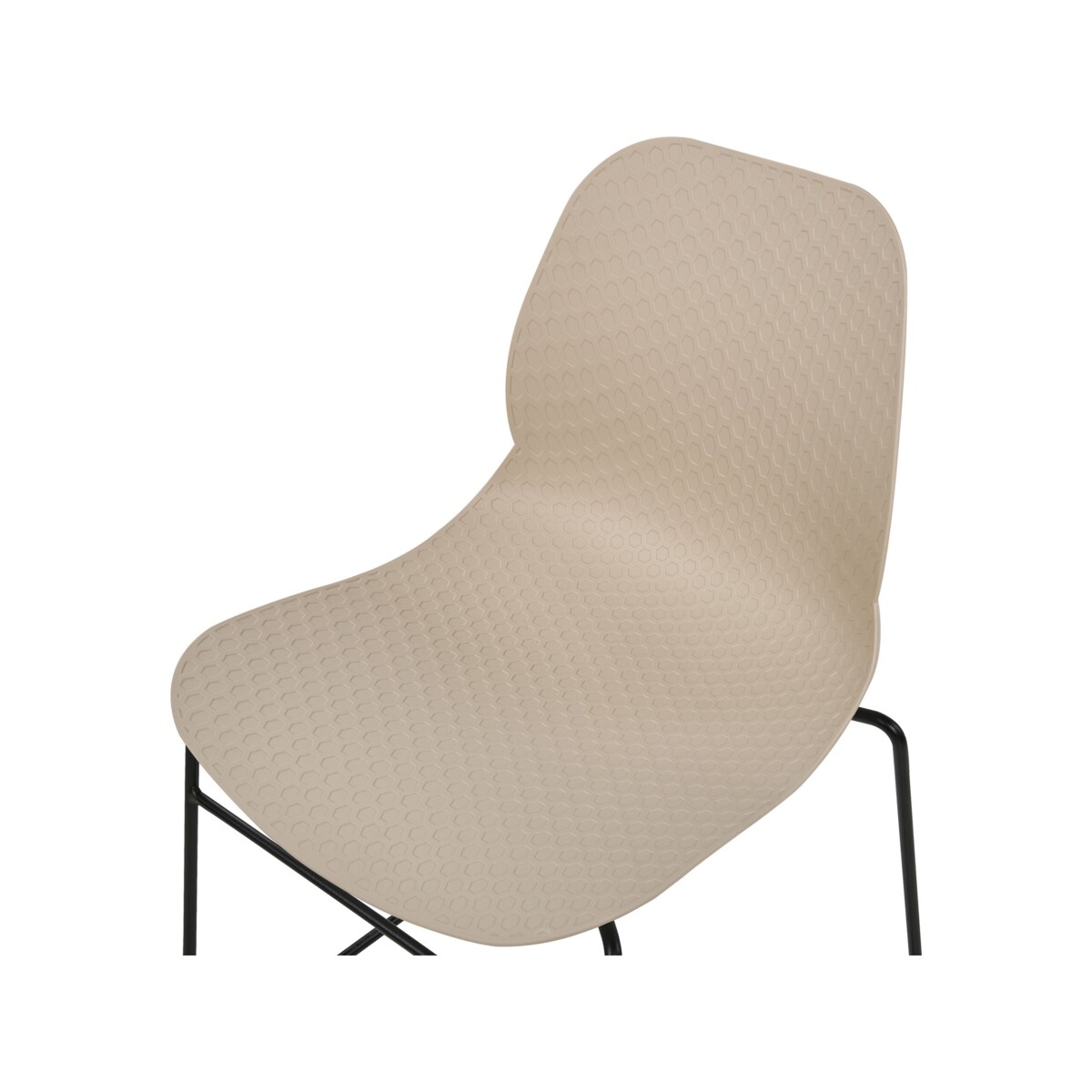 Zestaw 4 krzeseł do jadalni beżowy PANORA