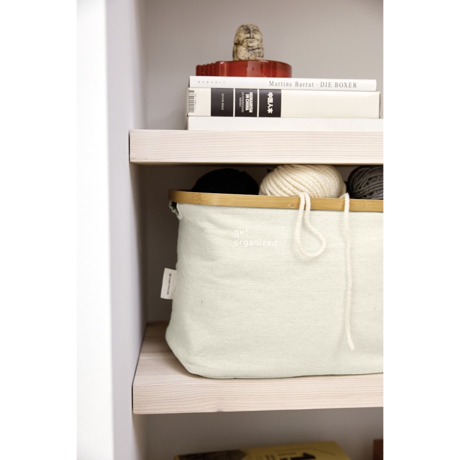 Kosz składany 2 szt. 26x38x26 cm COMPLESS beżowy