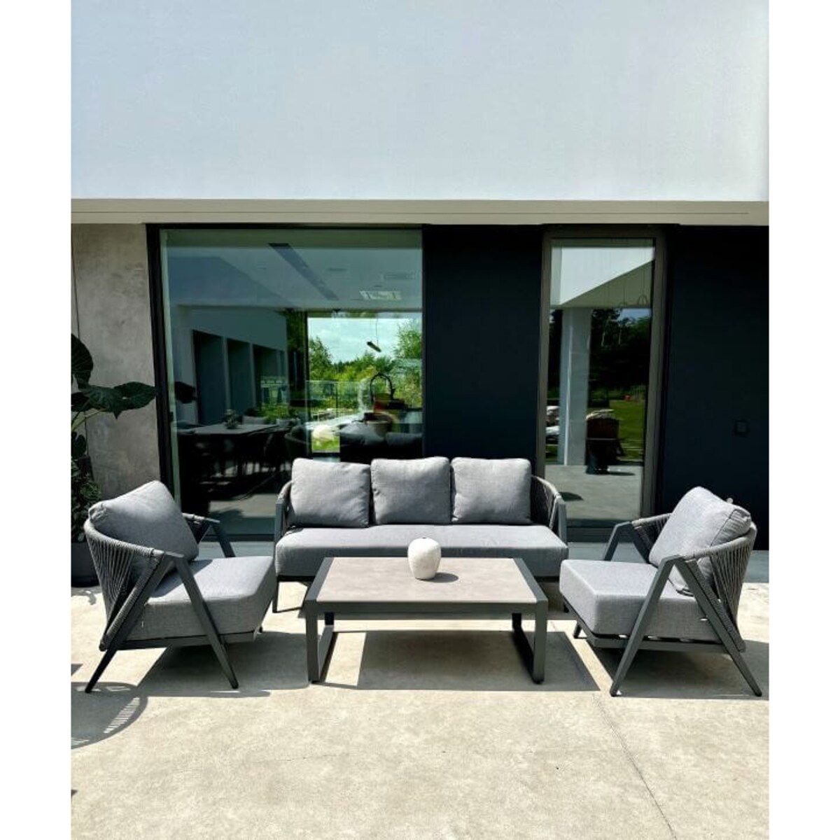 FOTEL ALUMINIOWY MAKSYMO SZARY