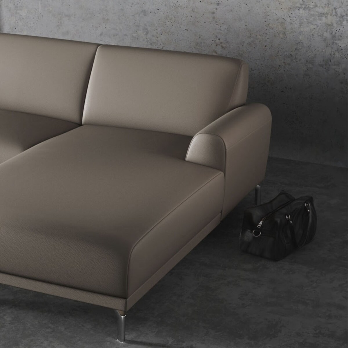 Sofa narożna Puzo szara