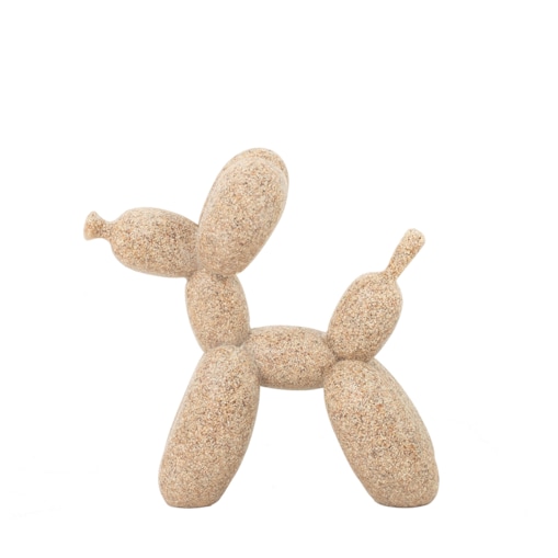 Dekoracja figurka piesek SHP BALOON 10 cm beżowy