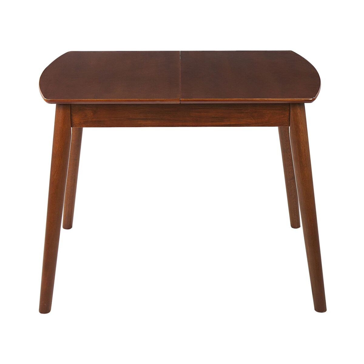 Stół do jadalni rozkładany TOMS Ciemnobrązowy 100/130 cm 80 cm Drewno