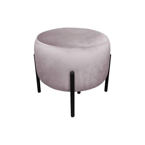 Pufa WILFRED MG VELVET jasnoróżowa