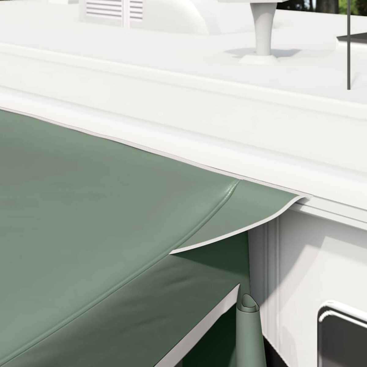 vidaXL Namiot z dachem Zielony i Czarny 285 x 255 x 245 cm Poliester