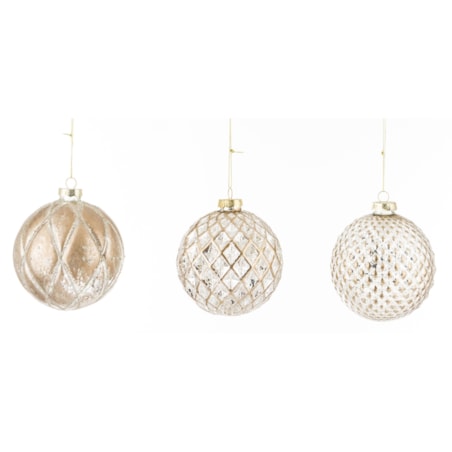 Bombka szklana 12 szt. DOURADO Ø 10 cm