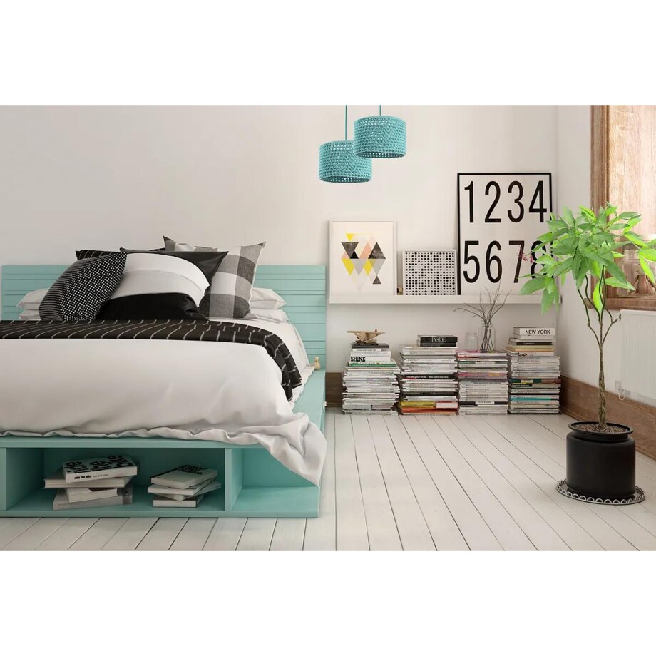 Lampa wisząca COTTON 25 turkusowa