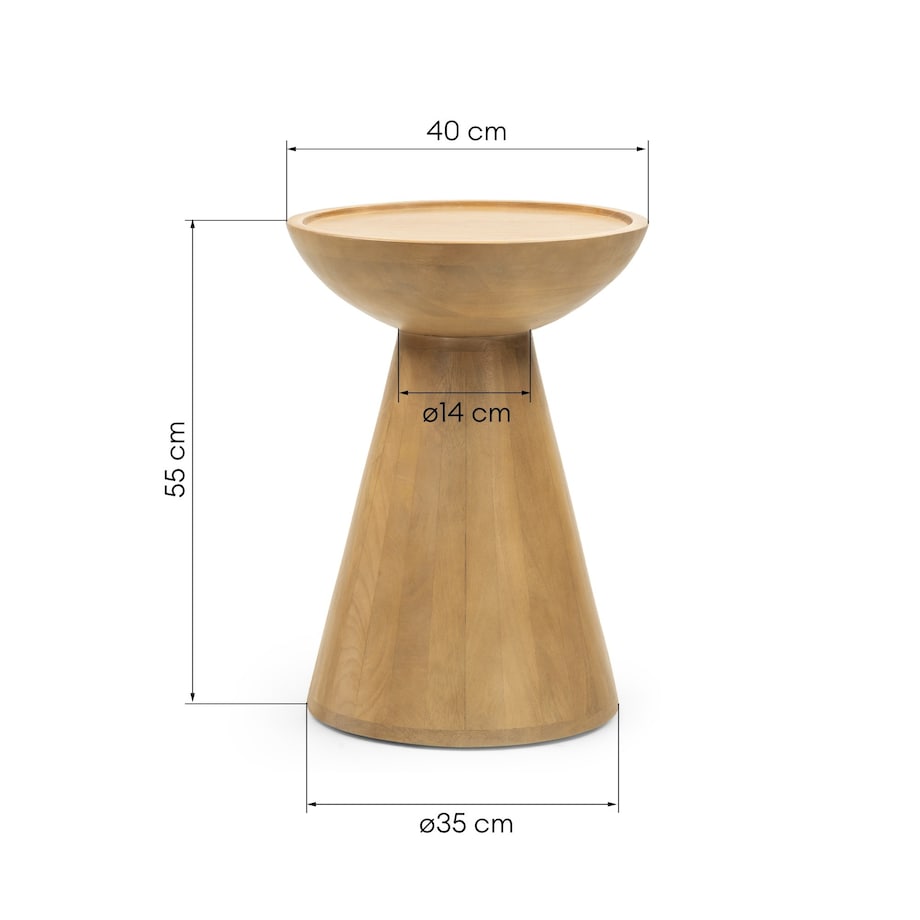 Stolik kawowy boczny 55x40x40 cm FALCON