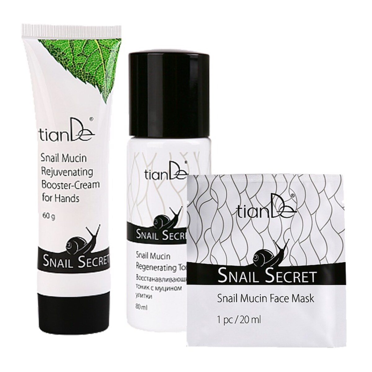 Tiande zestaw z mucyną ślimaka do twarzy i skóry rąk 4460514603