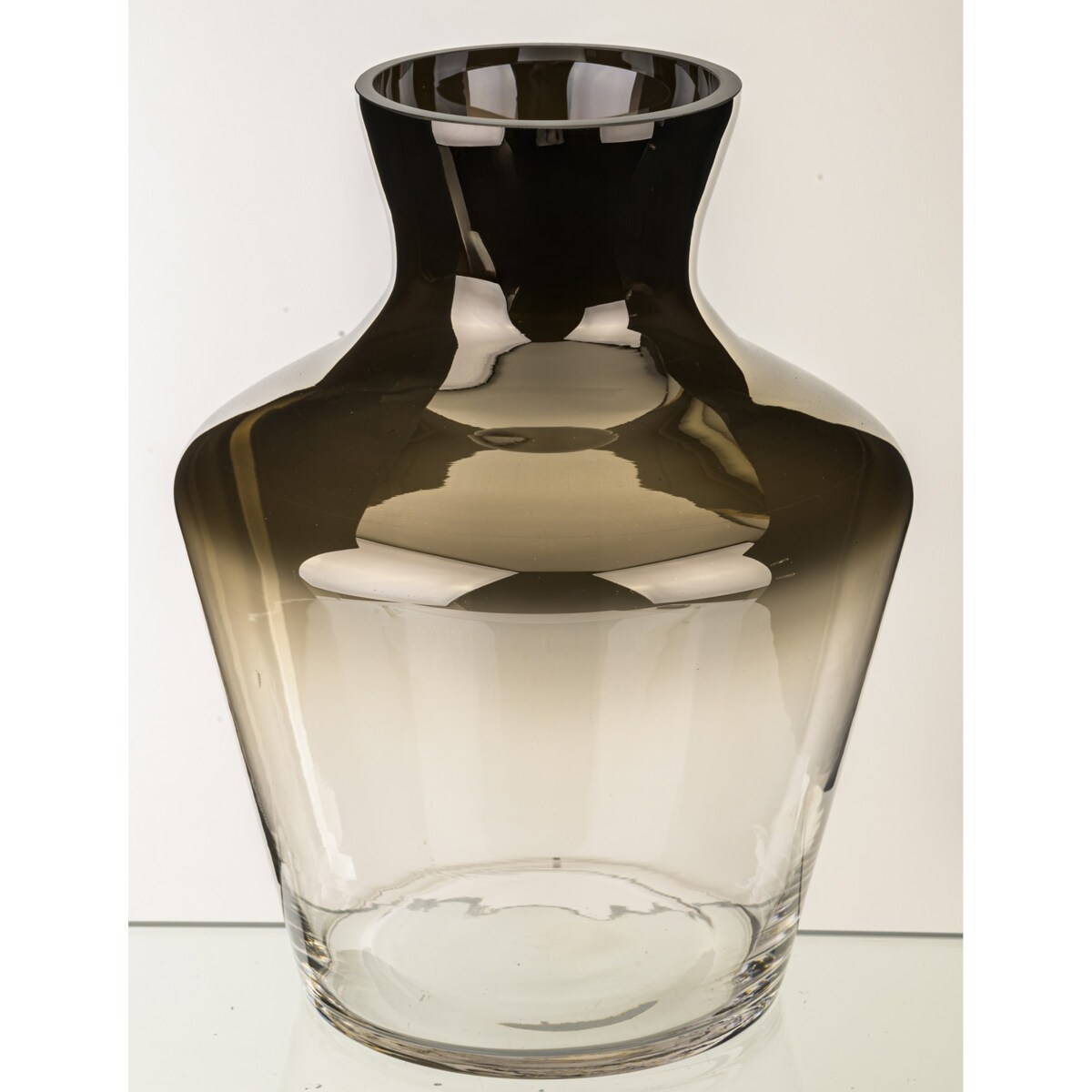Wazon szklany srebrny 26x20x20 cm ARGENTO-3