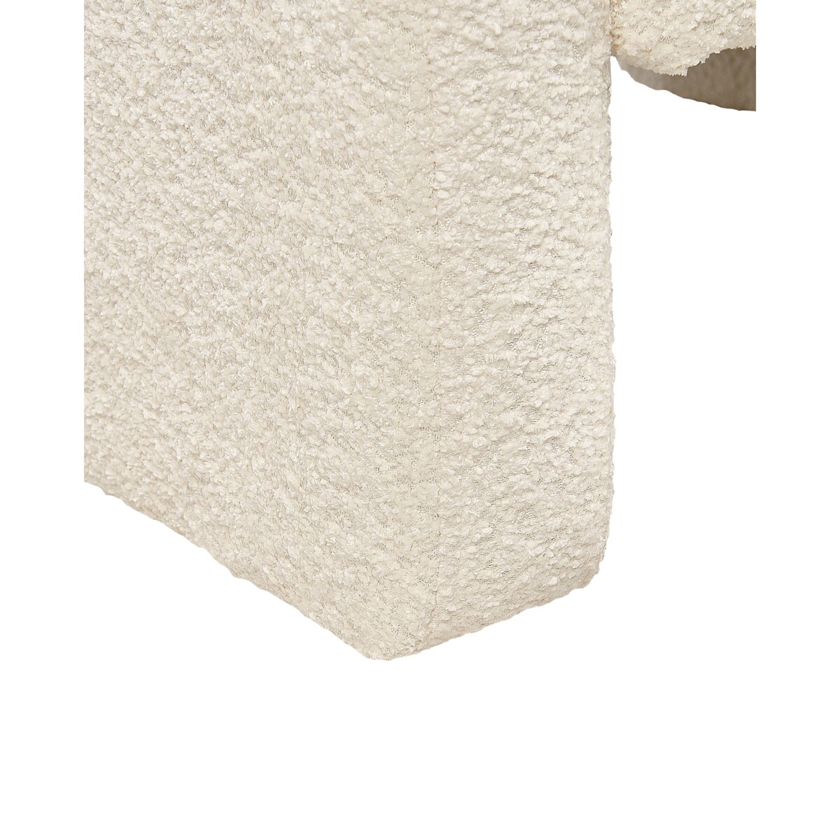 Fotel Boucle Złamana biel HALLSBERG