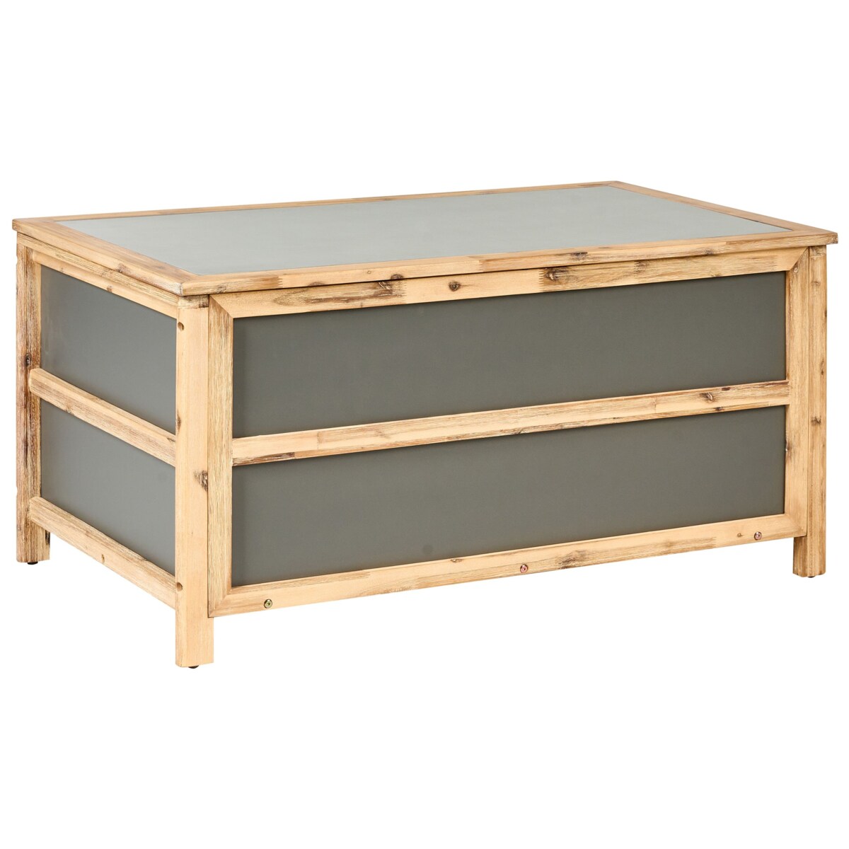 Skrzynia ogrodowa ACATE Beton 121 cm 72 cm Szary