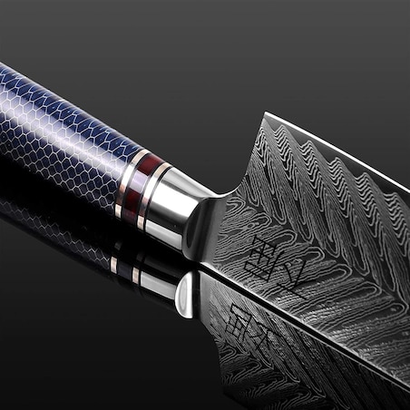 Japońska stal VG-10 Profesjonalny nóż szefa kuchni ze stali damasceńskiej Fukutsu