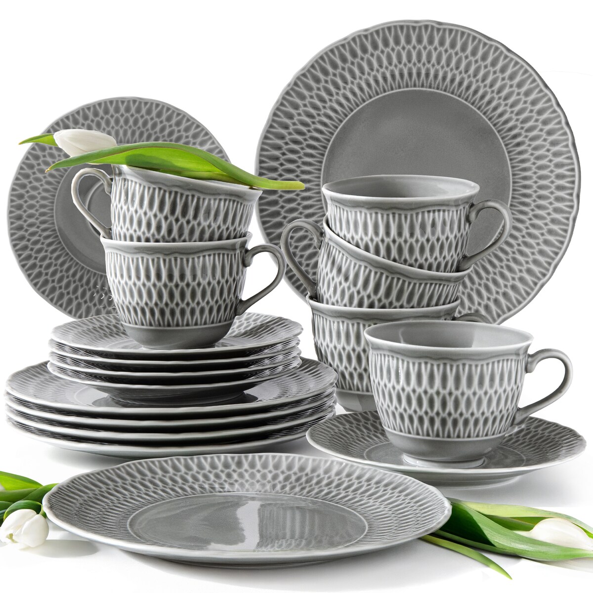 Zestaw kawowy 6 os. (18 el.) SOFIA KSIĘŻYCOWA