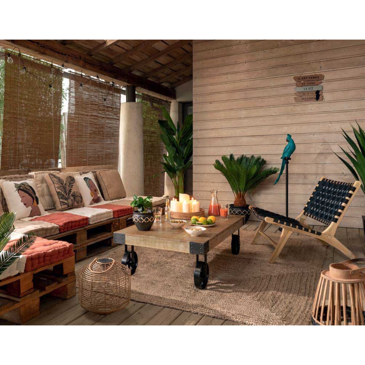 Poducha do siedzenia kwadratowa z uchwytem, 40 x 40 x 8 cm