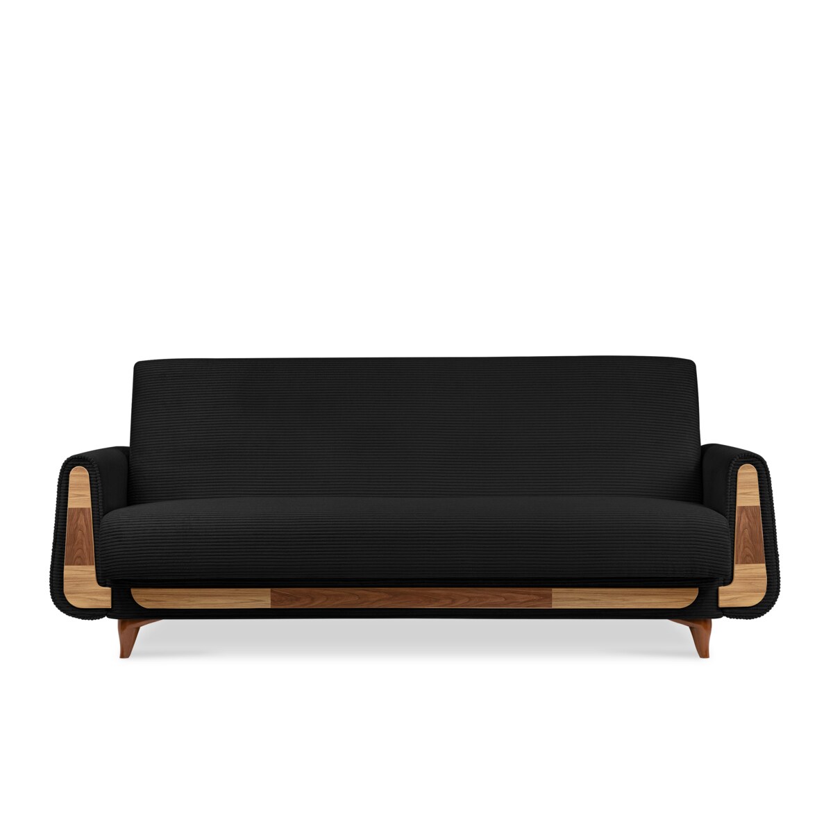 KONSIMO GUSTAVO II Sofa 3-osobowa, kolor czarny