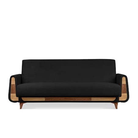 KONSIMO GUSTAVO II Sofa 3-osobowa, kolor czarny