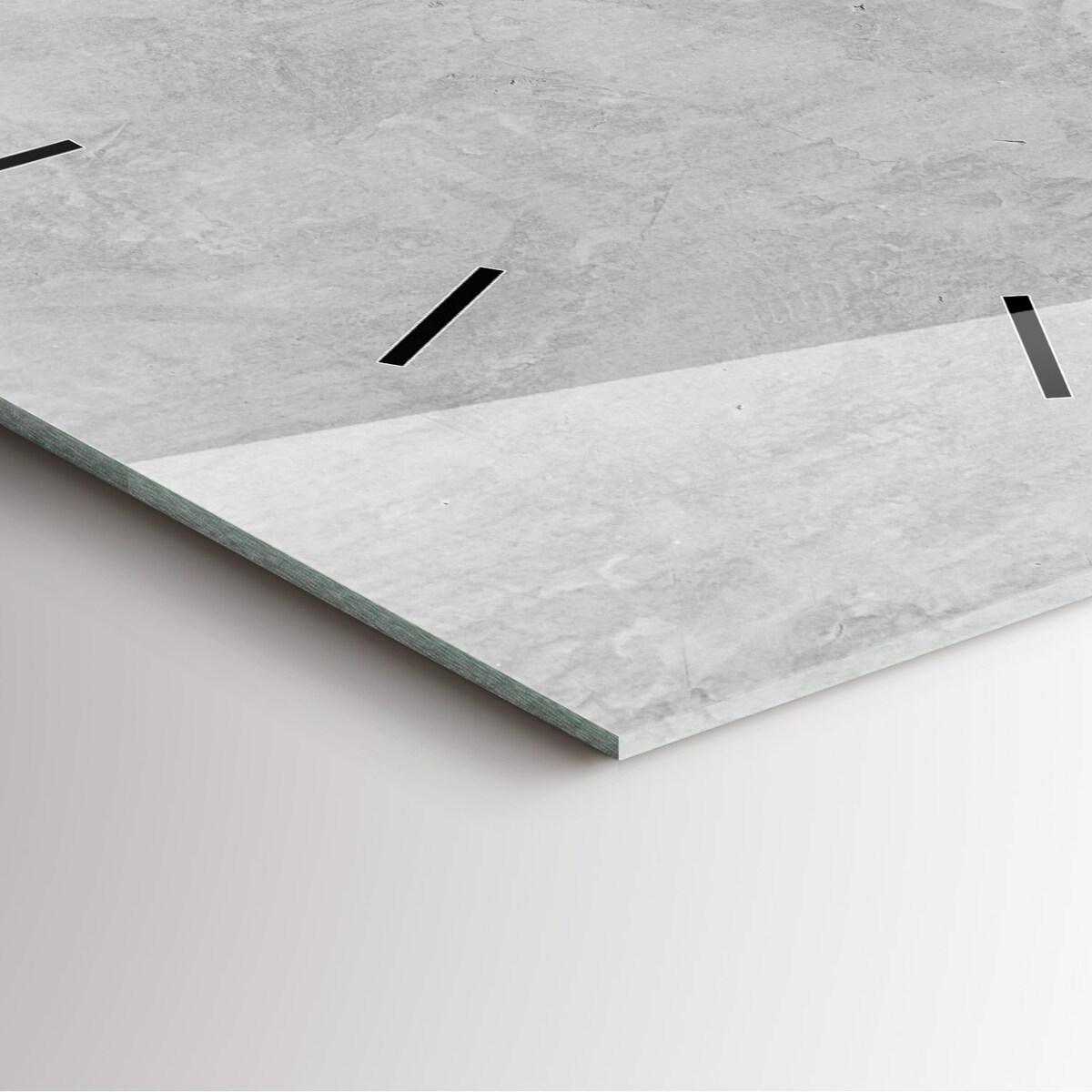 Zegar ścienny Gładki Beton, 30x30 cm