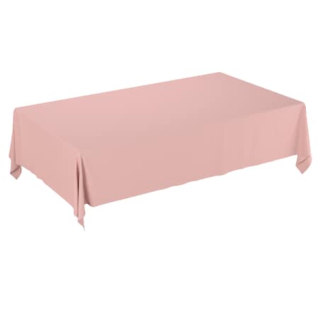 Obrus prostokątny 130 x 160 cm pudrowy róż