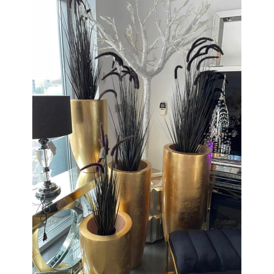 Złota donica Glamour Premium 90