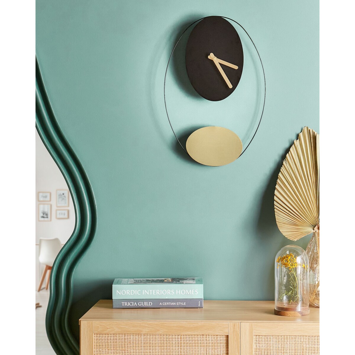 Zegar ścienny MANIGOD Stal Czarny